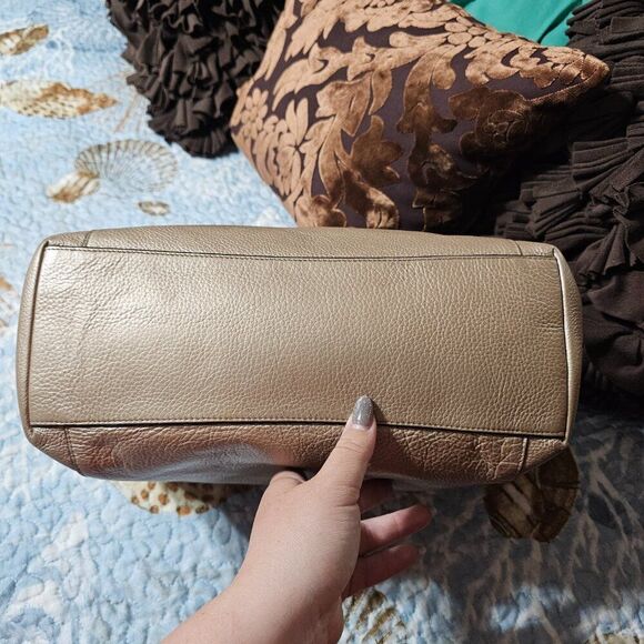 Coach Metallic Ava Chain Tote Purse Shoulder Bag - Picture 5 of 10